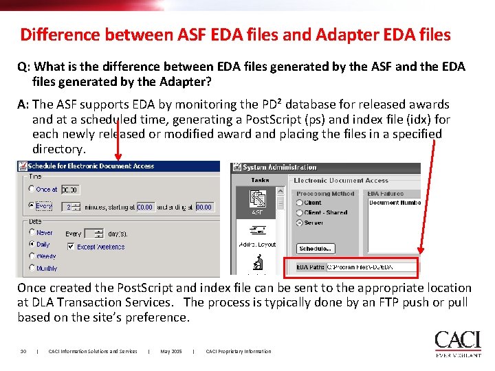 Difference between ASF EDA files and Adapter EDA files Q: What is the difference