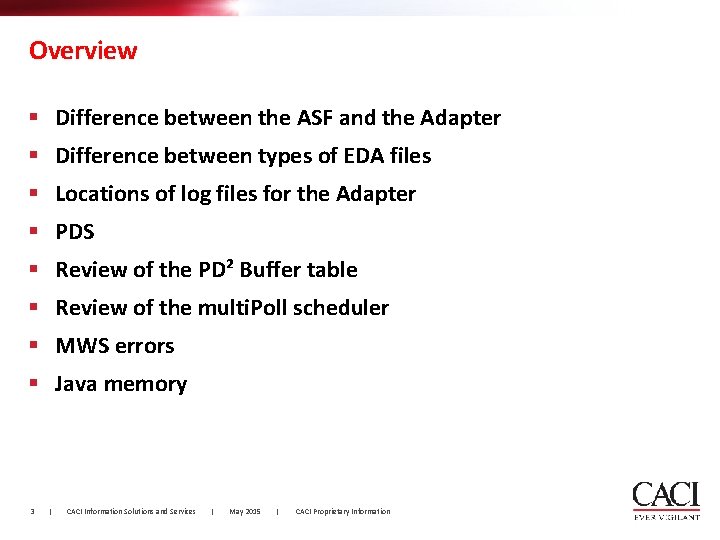 Overview § Difference between the ASF and the Adapter § Difference between types of