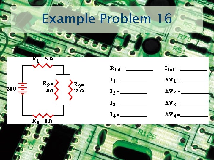 Example Problem 16 