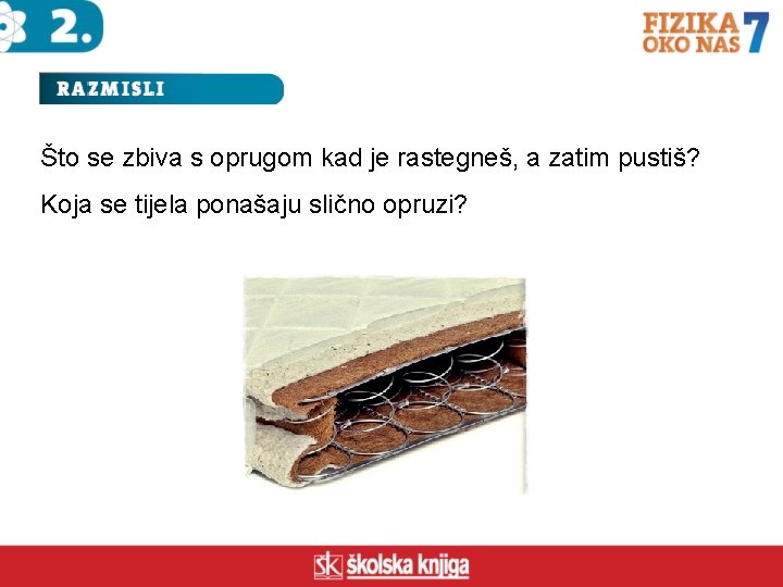 Što se zbiva s oprugom kad je rastegneš, a zatim pustiš? Koja se tijela