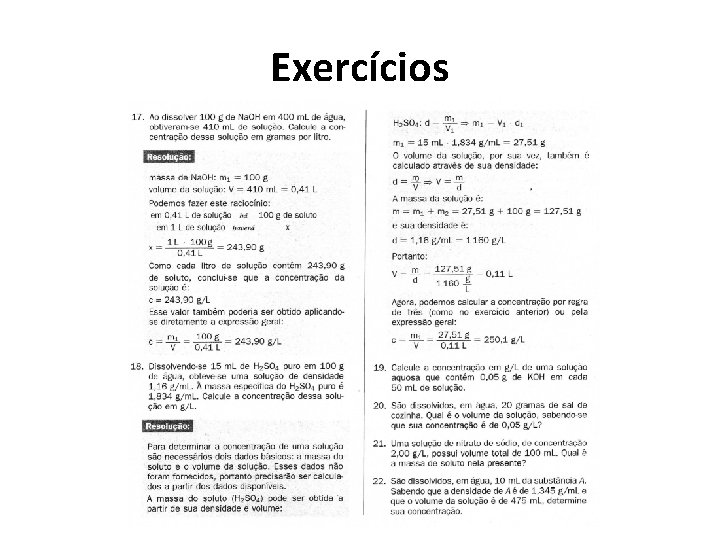 Exercícios 