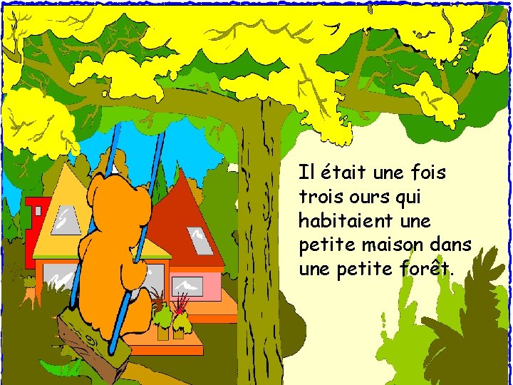 Il était une fois trois ours qui habitaient une petite maison dans une petite