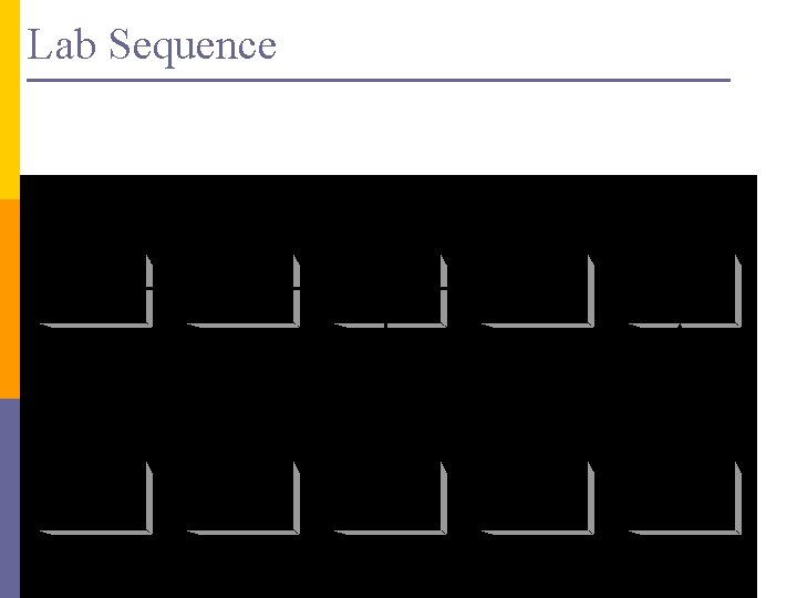 Lab Sequence 