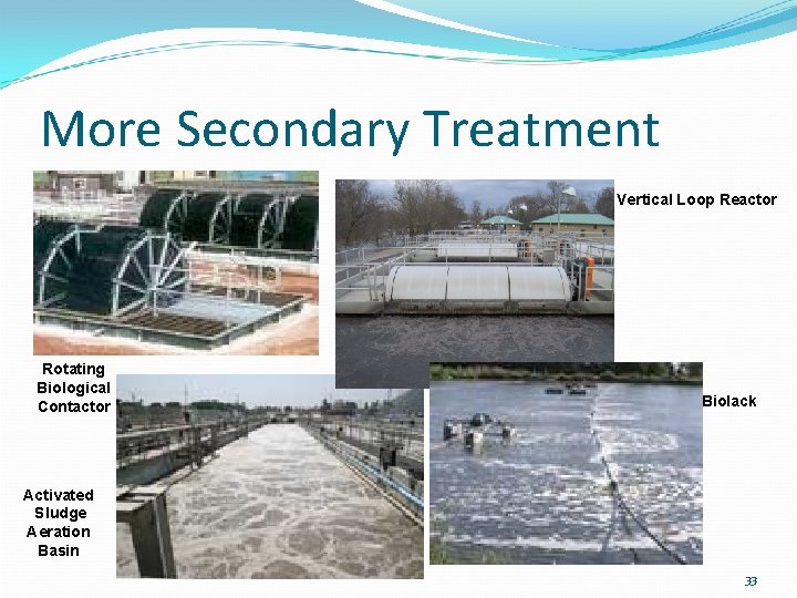 More Secondary Treatment Vertical Loop Reactor Rotating Biological Contactor Biolack Activated Sludge Aeration Basin