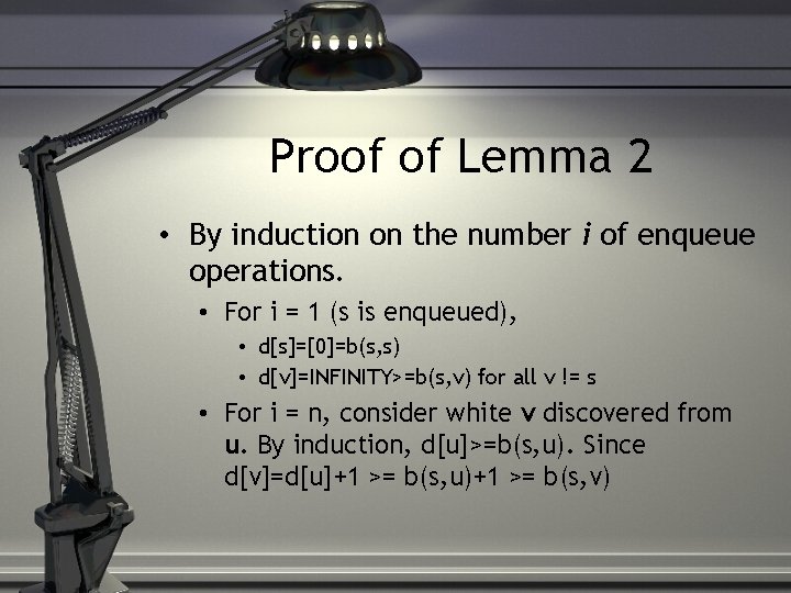 Proof of Lemma 2 • By induction on the number i of enqueue operations.