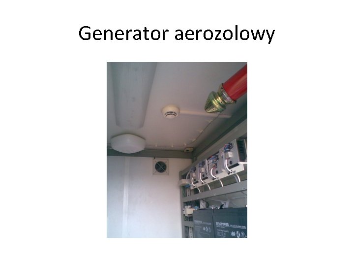 Generator aerozolowy 