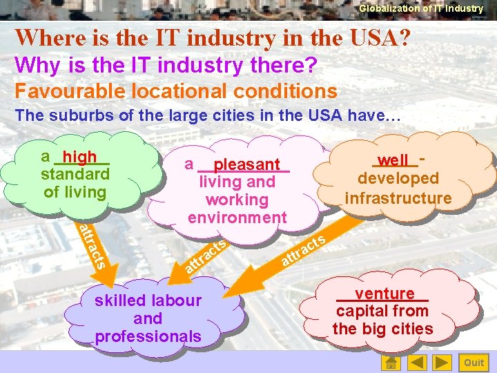 Globalization of IT Industry Where is the IT industry in the USA? Why is