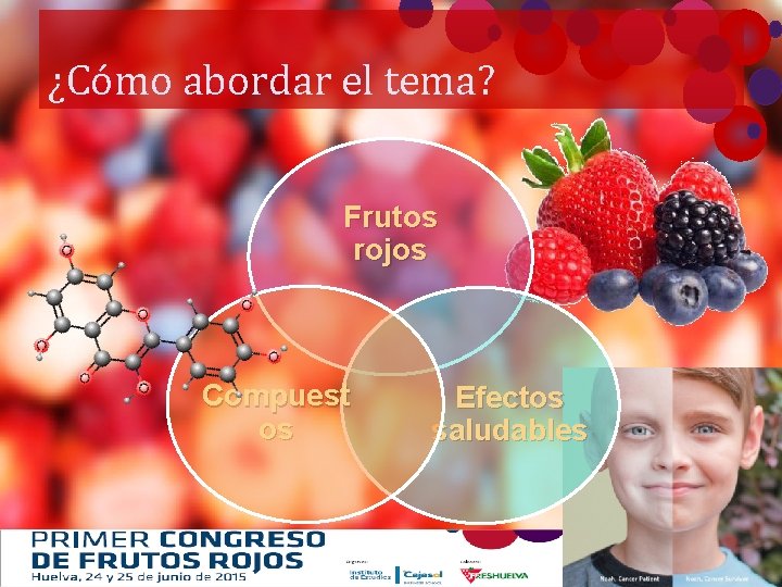 ¿Cómo abordar el tema? Frutos rojos Compuest os Efectos saludables 