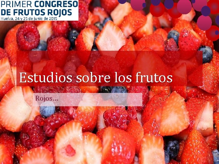 Estudios sobre los frutos Rojos… 