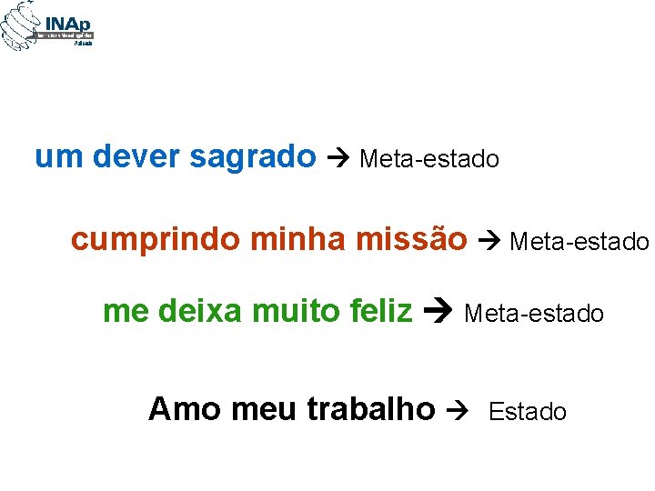 um dever sagrado Meta-estado cumprindo minha missão Meta-estado me deixa muito feliz Meta-estado Amo