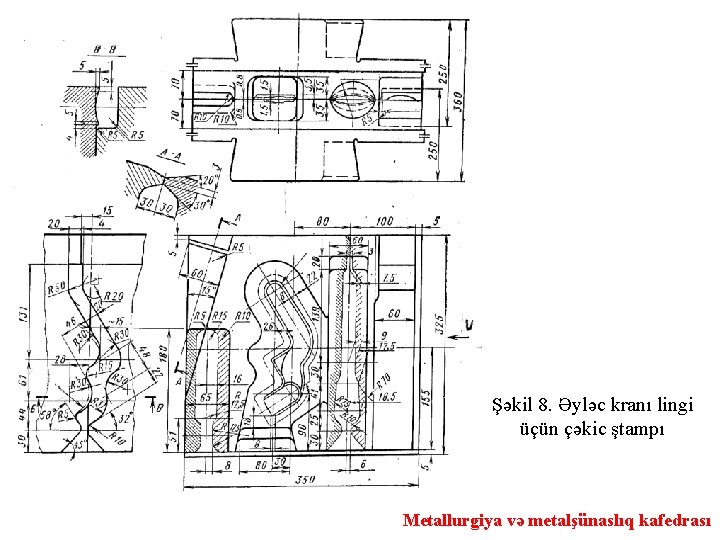 Şəkil 8. Əyləc kranı lingi üçün çəkic ştampı Metallurgiya və metalşünaslıq kafedrası 