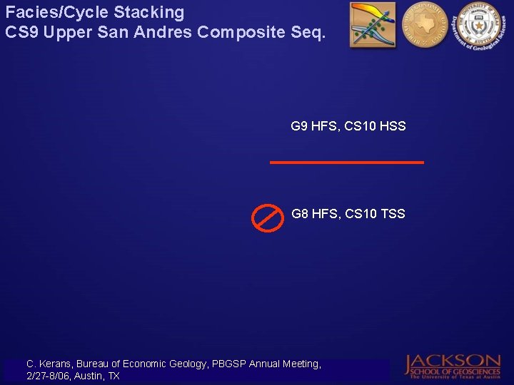 Facies/Cycle Stacking CS 9 Upper San Andres Composite Seq. G 9 HFS, CS 10