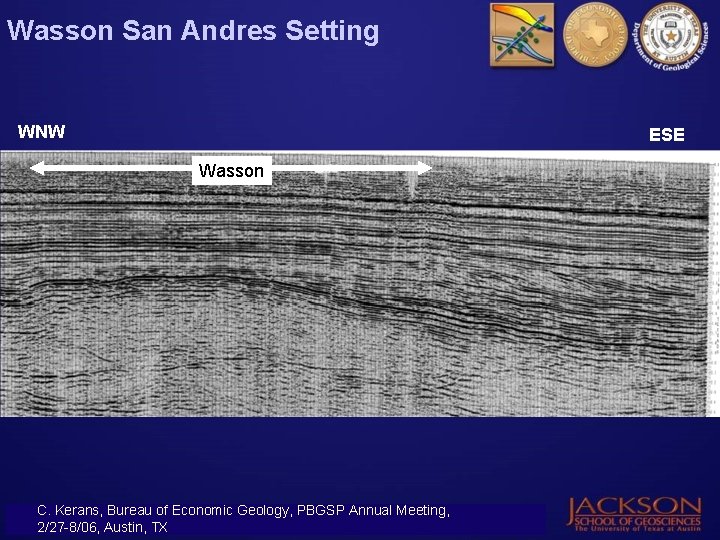 Wasson San Andres Setting WNW ESE Wasson C. Kerans, Bureau of Economic Geology, PBGSP
