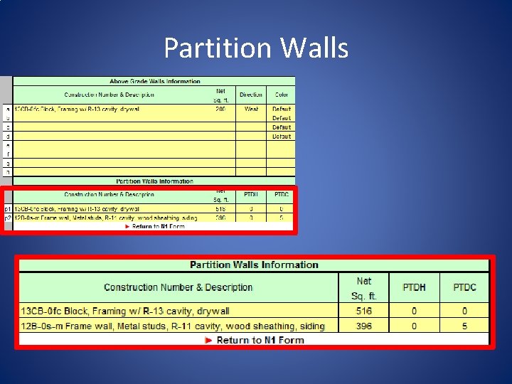 Partition Walls 