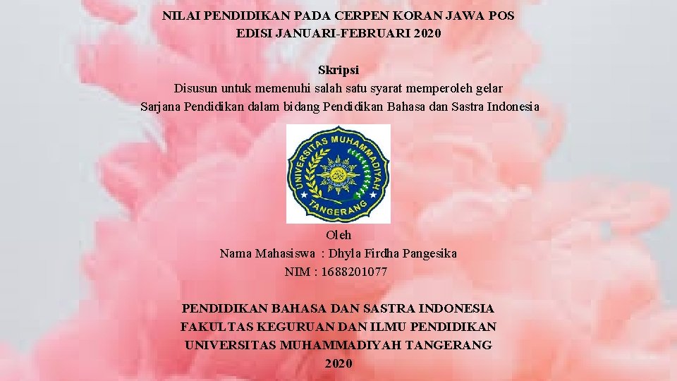Nilai Pendidikan Pada Cerpen Koran Jawa Pos Edisi