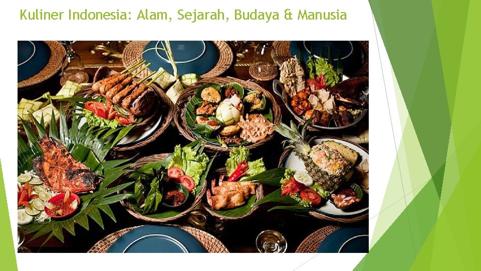 Kuliner Indonesia: Alam, Sejarah, Budaya & Manusia Kuliner Indonesia: Alam, Sejarah, Budaya & Manusia