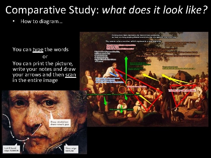 Comparative Study: what does it look like? • How to diagram… You can type