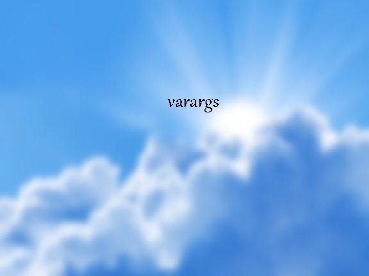 varargs 72 