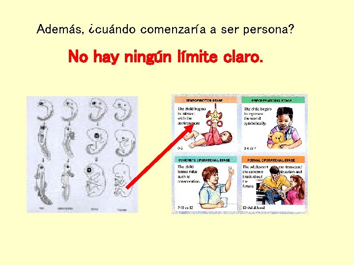 Además, ¿cuándo comenzaría a ser persona? No hay ningún límite claro. 