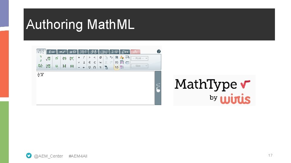 Authoring Math. ML @AEM_Center #AEM 4 All 17 