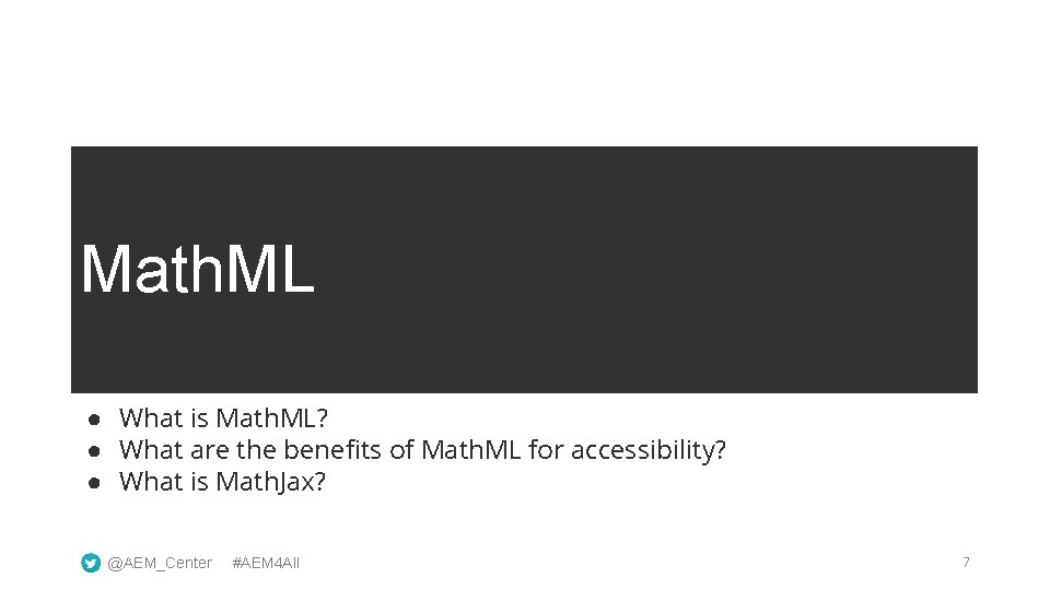 Math. ML ● What is Math. ML? ● What are the benefits of Math.