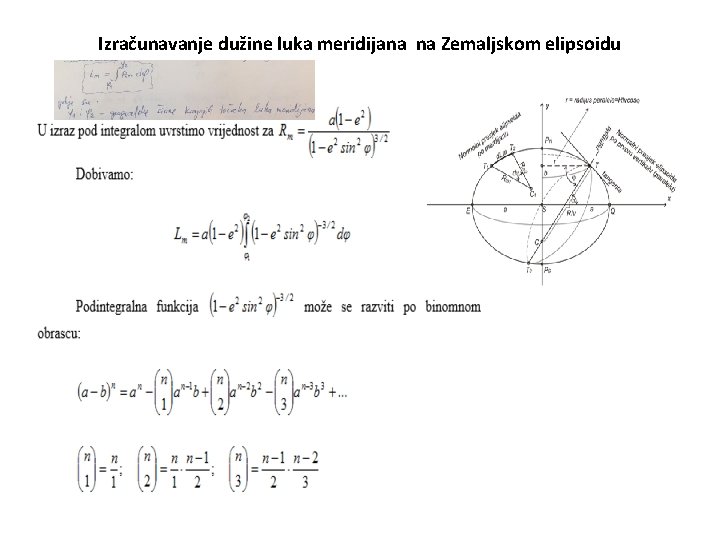 Izračunavanje dužine luka meridijana na Zemaljskom elipsoidu 