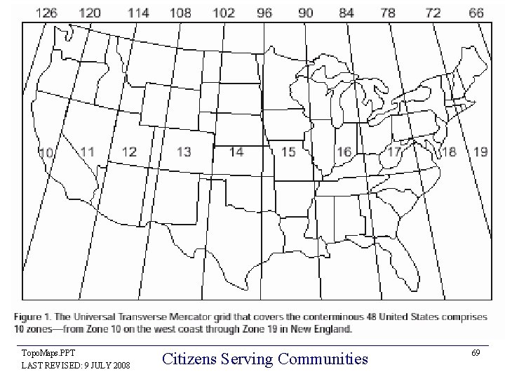 Topo. Maps. PPT LAST REVISED: 9 JULY 2008 Citizens Serving Communities 69 