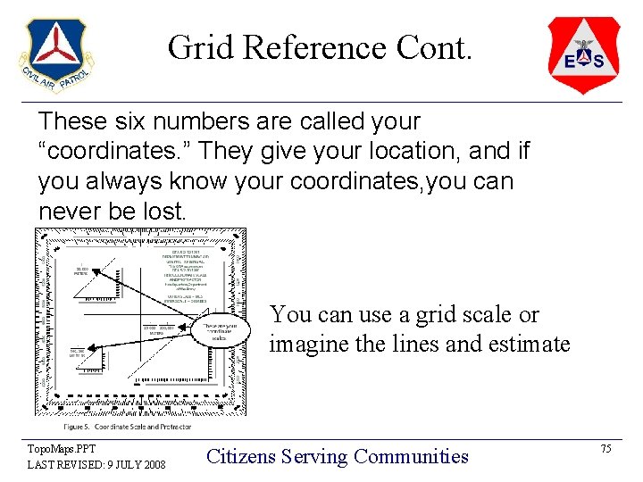 Grid Reference Cont. These six numbers are called your “coordinates. ” They give your