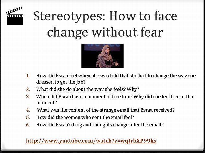  1. 2. 3. 4. 5. 6. Stereotypes: How to face change without fear