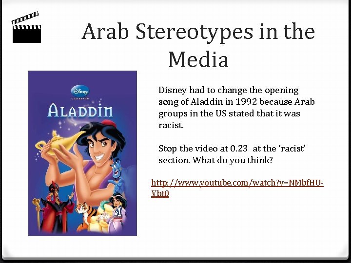  Arab Stereotypes in the Media Disney had to change the opening song of