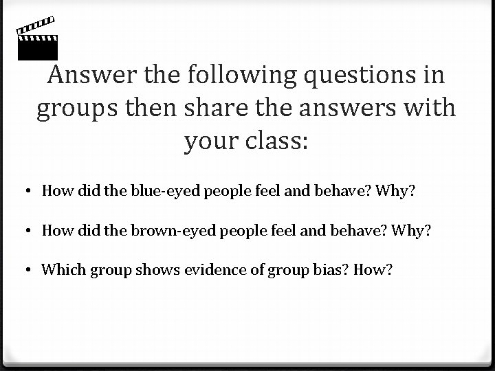  Answer the following questions in groups then share the answers with your class: