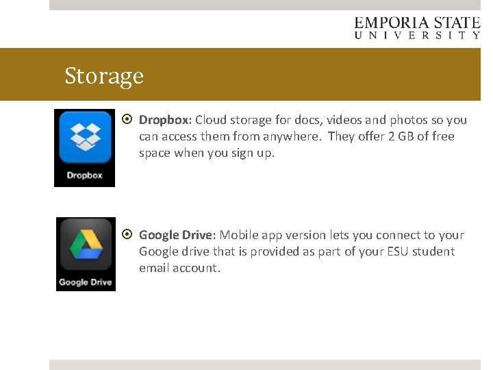 Storage Dropbox: Cloud storage for docs, videos and photos so you can access them