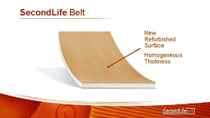 Second. Life Belt New Refurbished Surface Homogeneous Thickness 