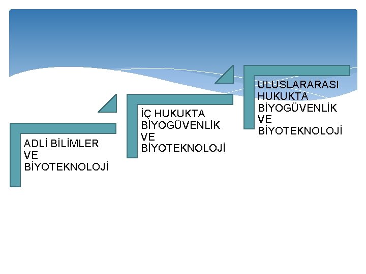 ADLİ BİLİMLER VE BİYOTEKNOLOJİ İÇ HUKUKTA BİYOGÜVENLİK VE BİYOTEKNOLOJİ ULUSLARARASI HUKUKTA BİYOGÜVENLİK VE BİYOTEKNOLOJİ