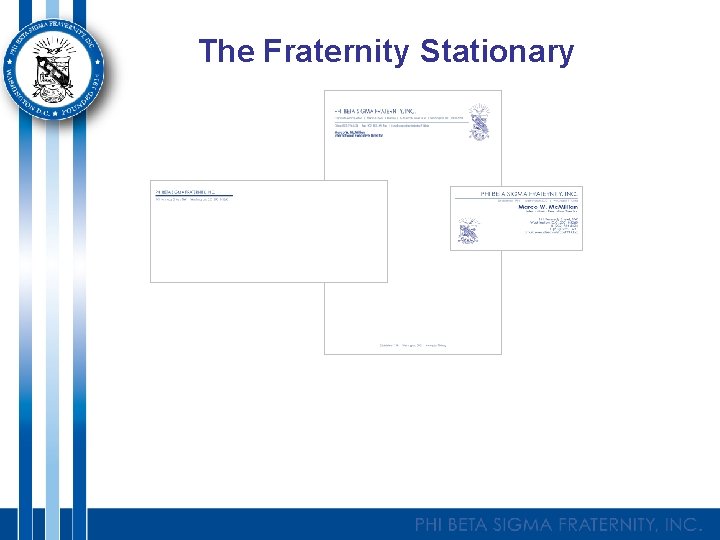 The Fraternity Stationary 