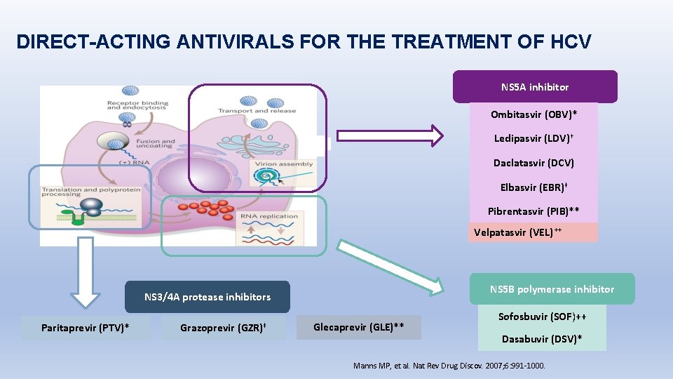 DIRECT-ACTING ANTIVIRALS FOR THE TREATMENT OF HCV NS 5 A inhibitor Ombitasvir (OBV)* Ledipasvir