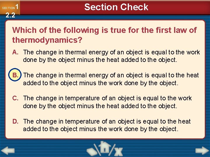 1 2. 2 SECTION Section Check Which of the following is true for the