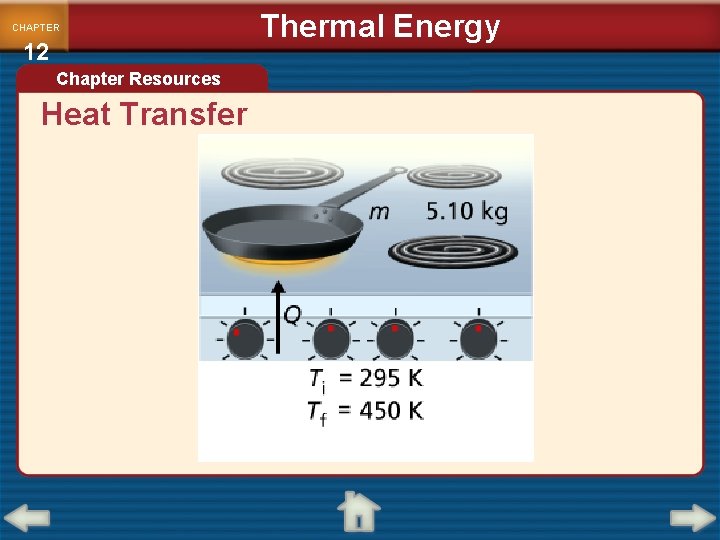 CHAPTER 12 Chapter Resources Heat Transfer Thermal Energy 