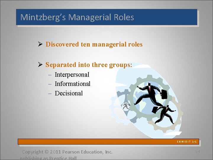 Mintzberg’s Managerial Roles Ø Discovered ten managerial roles Ø Separated into three groups: – Mintzberg’s Managerial Roles Ø Discovered ten managerial roles Ø Separated into three groups: –