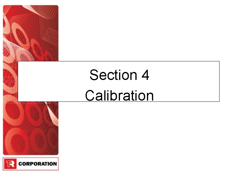 Section 4 Calibration 