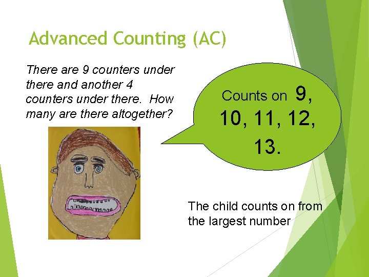 Advanced Counting (AC) There are 9 counters under there and another 4 counters under