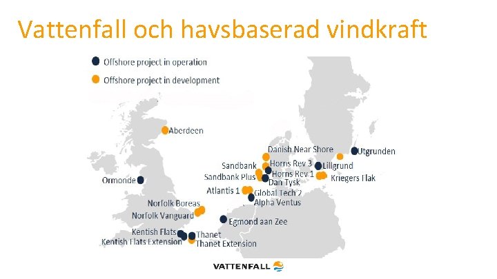 Vattenfall och havsbaserad vindkraft 