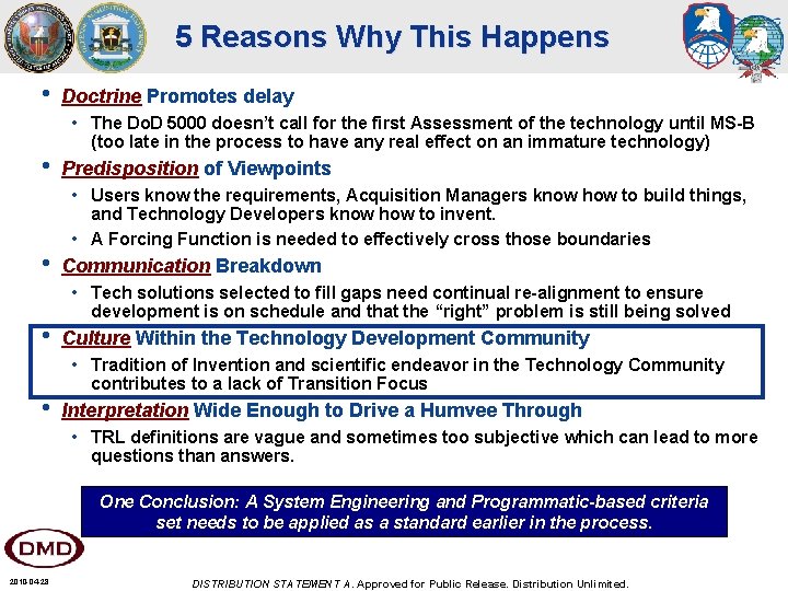 5 Reasons Why This Happens • • • Doctrine Promotes delay • The Do.