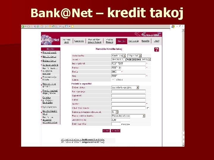 Bank@Net – kredit takoj (74392302848 