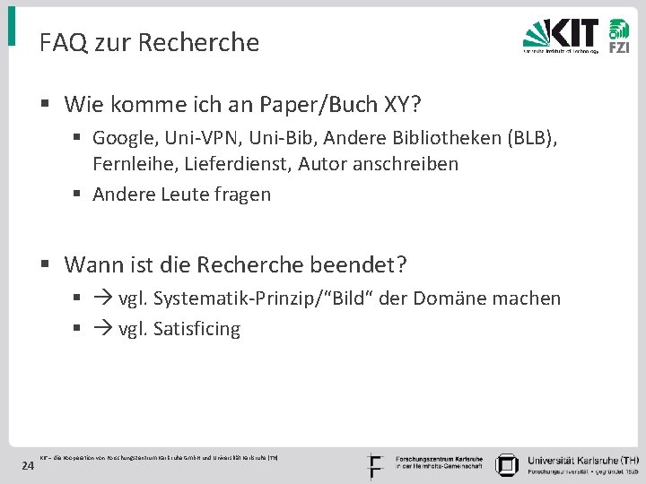 FAQ zur Recherche § Wie komme ich an Paper/Buch XY? § Google, Uni-VPN, Uni-Bib,