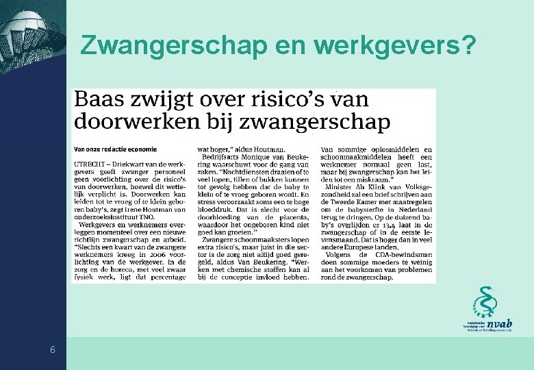 Zwangerschap en werkgevers? 6 