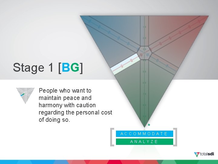 Stage 1 [BG] People who want to maintain peace and harmony with caution regarding