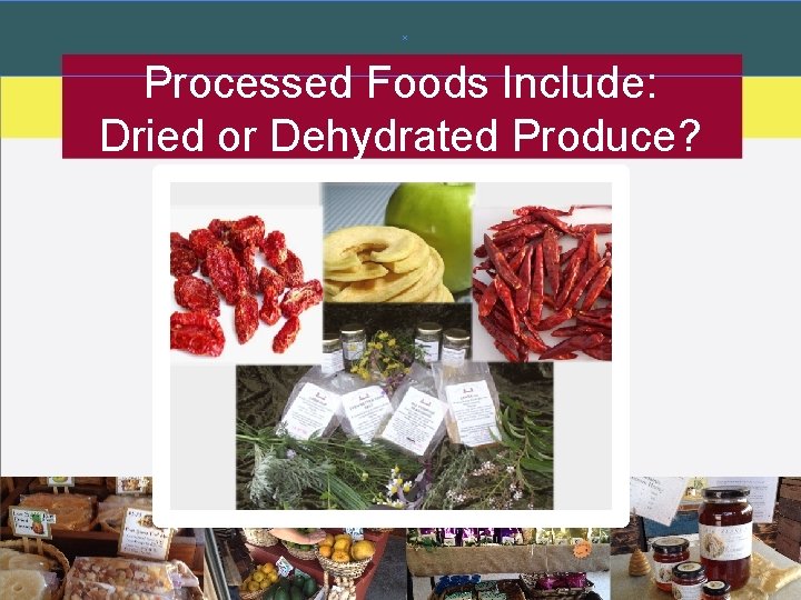 Processed Foods Include: Dried or Dehydrated Produce? Processed Foods Include: Dried or Dehydrated Produce?