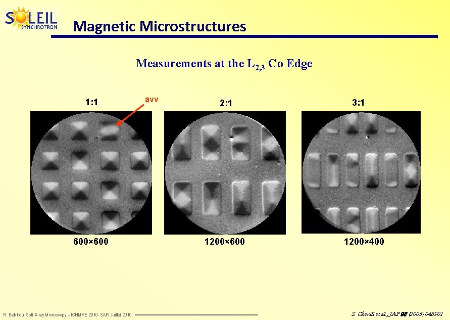 Magnetic Microstructures Measurements at the L 2, 3 Co Edge 1: 1 600× 600