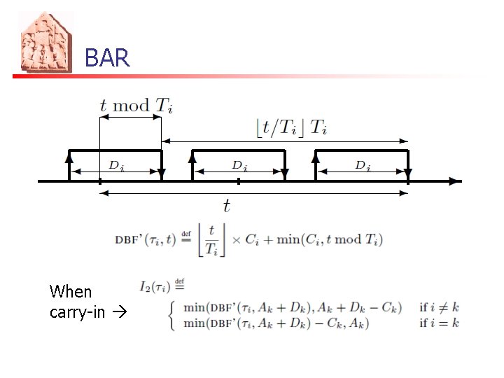 BAR When carry-in 